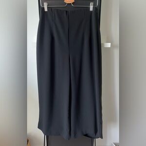 Zara Black Cropped Work Trousers